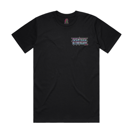 Status Error Chrome Style Logo Basic T-Shirt