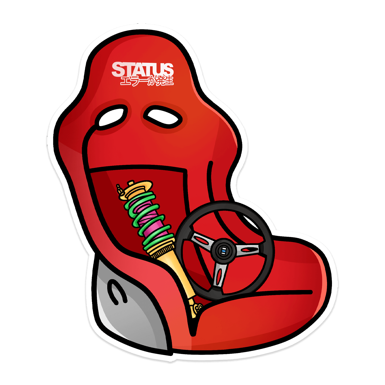 Status Error Seat Time Sticker
