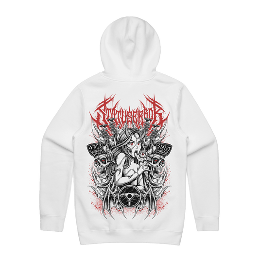 Status Error I Scream Queen Hooded Sweater (Snow)