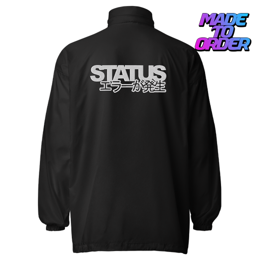 Status Error Embroidered Windbreaker (Black)