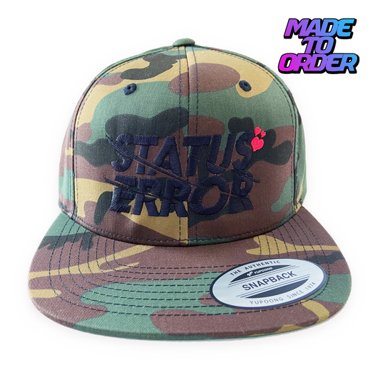 Status Error Heart Logo Snapback Camo (MTO)