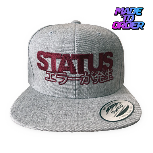 Status Error Classic Logo Snapback Grey (MTO)