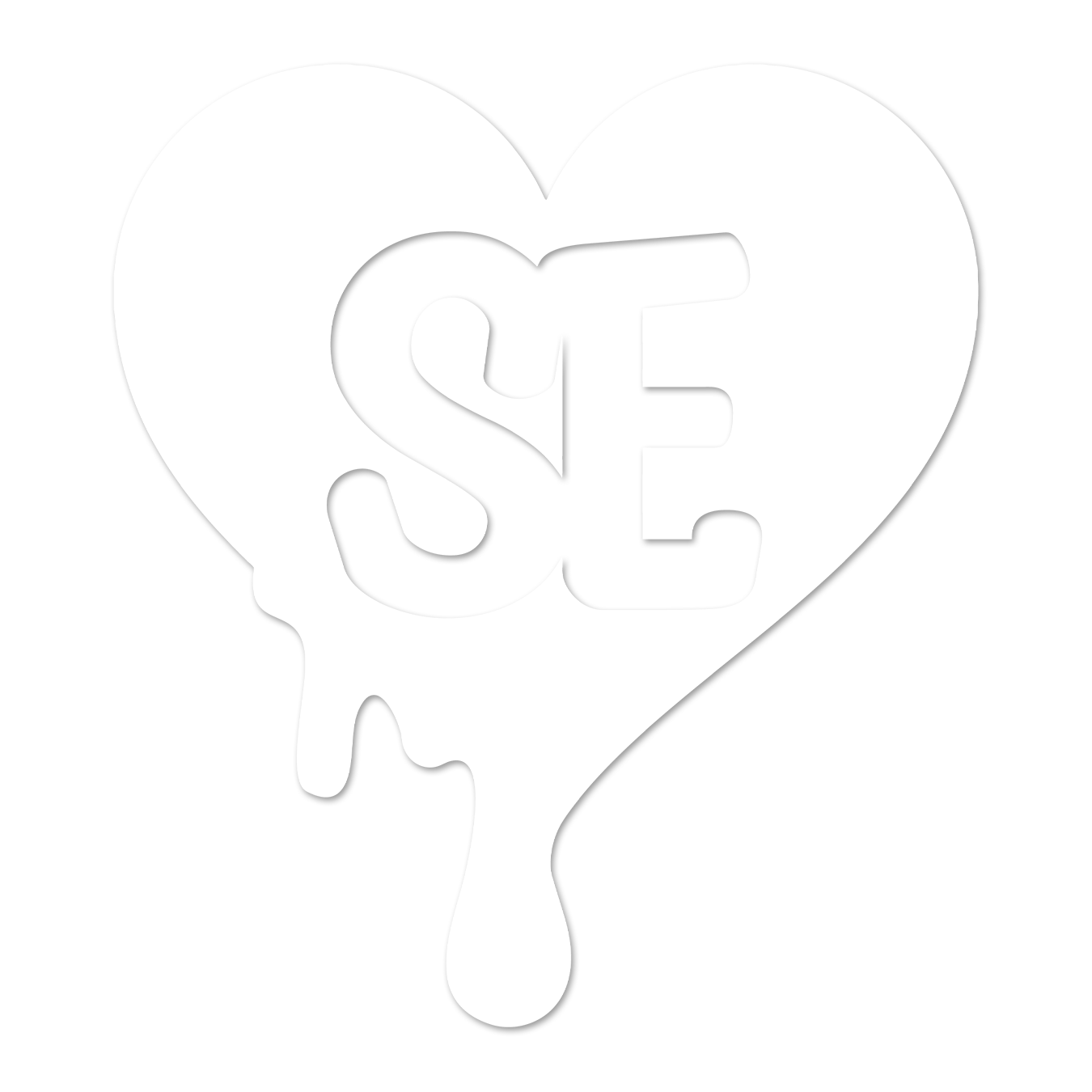 Status Error Heart Drip Logo Sticker