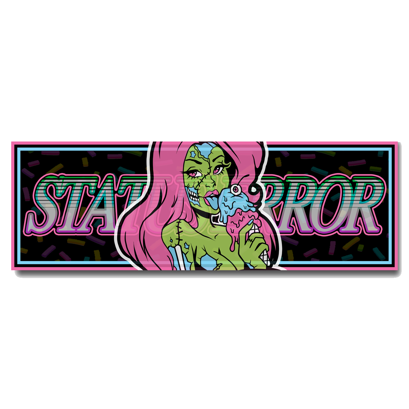 Ice Cream Girl Slap Sticker