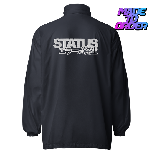 Status Error Embroidered Windbreaker (Navy)