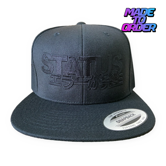 Status Error Classic Logo Snapback Black (MTO)