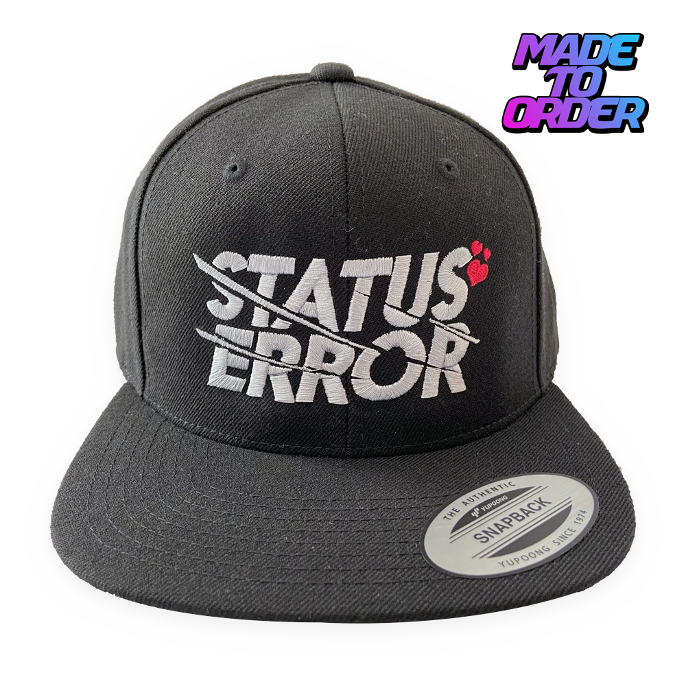 Status Error Heart Logo Snapback Black (MTO)