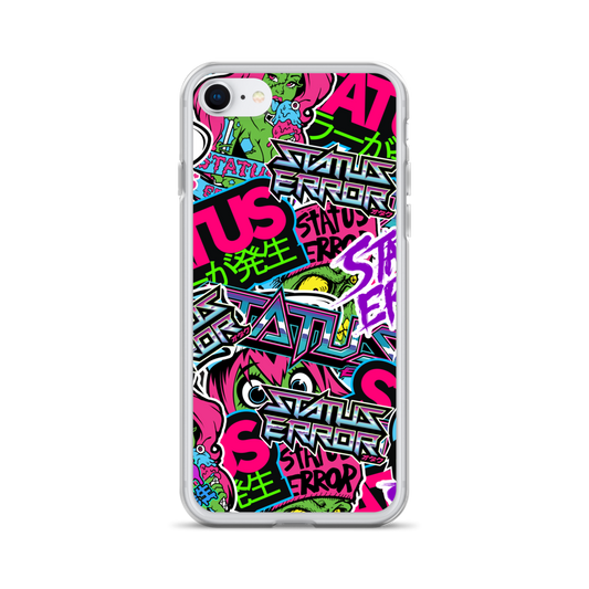 Status Error Sticker Bomb iPhone Case (MTO)