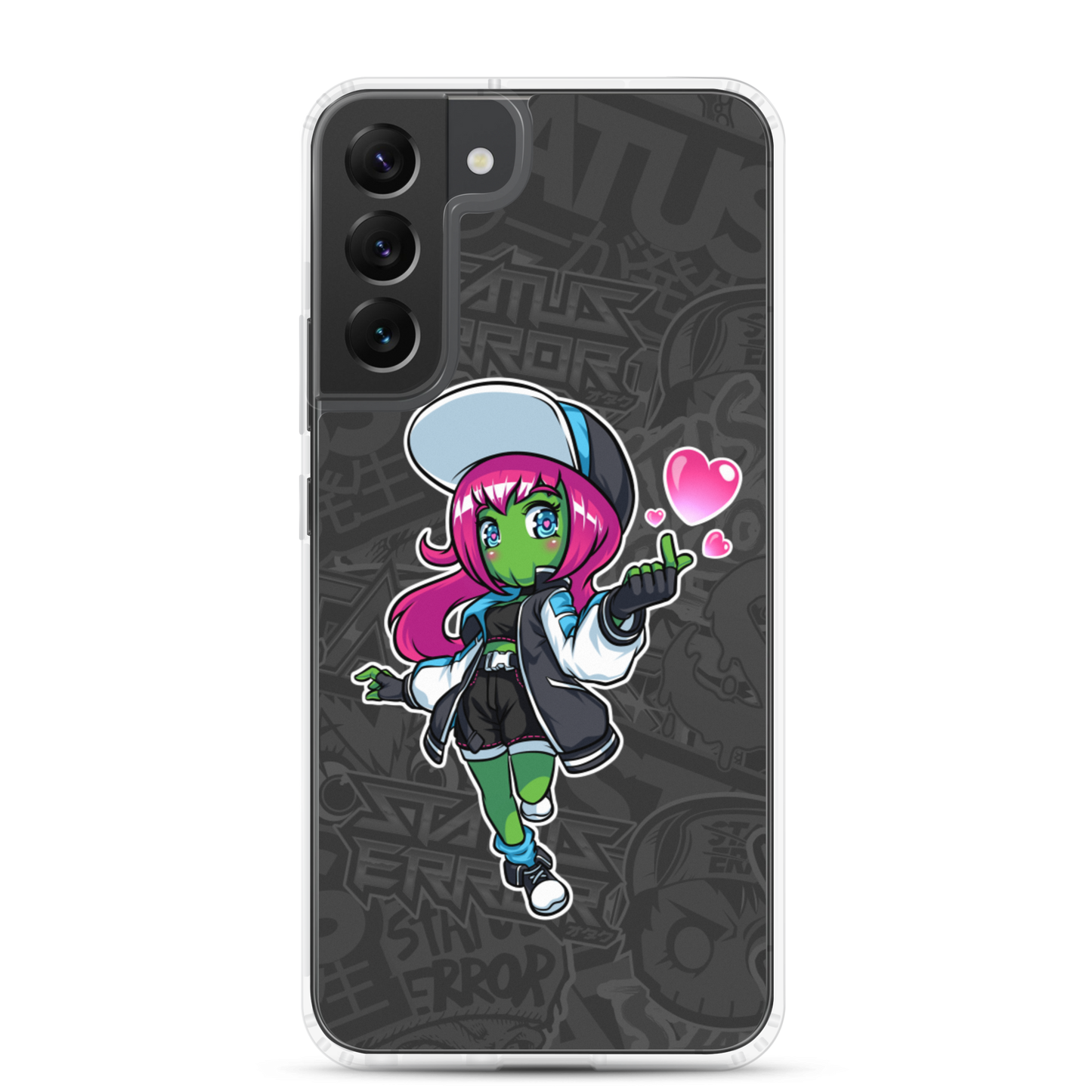 Status Error Lady Skull Samsung Case (MTO)