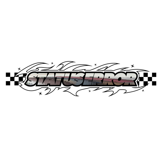 Status Error Tribal Logo Mirror Chrome Sticker