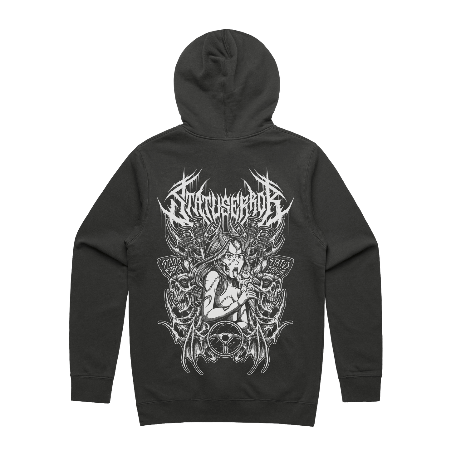 Status Error I Scream Queen Hooded Sweater (Coal)
