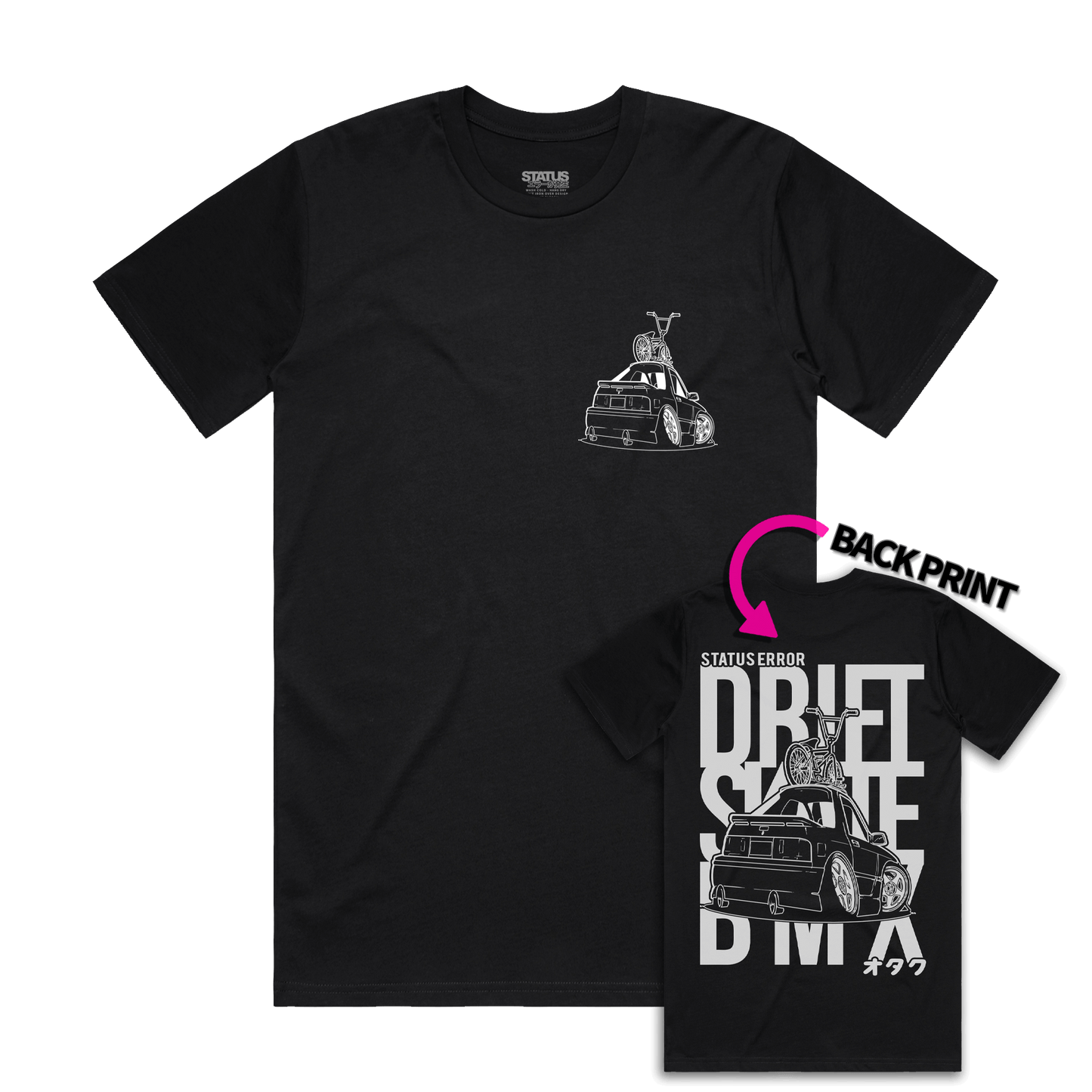 Status Error Drift Skate BMX T-Shirt
