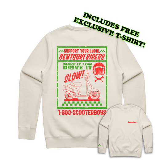 Status Error Gentsuki Riders Crew Neck (FREE T-SHIRT INCLUDED)