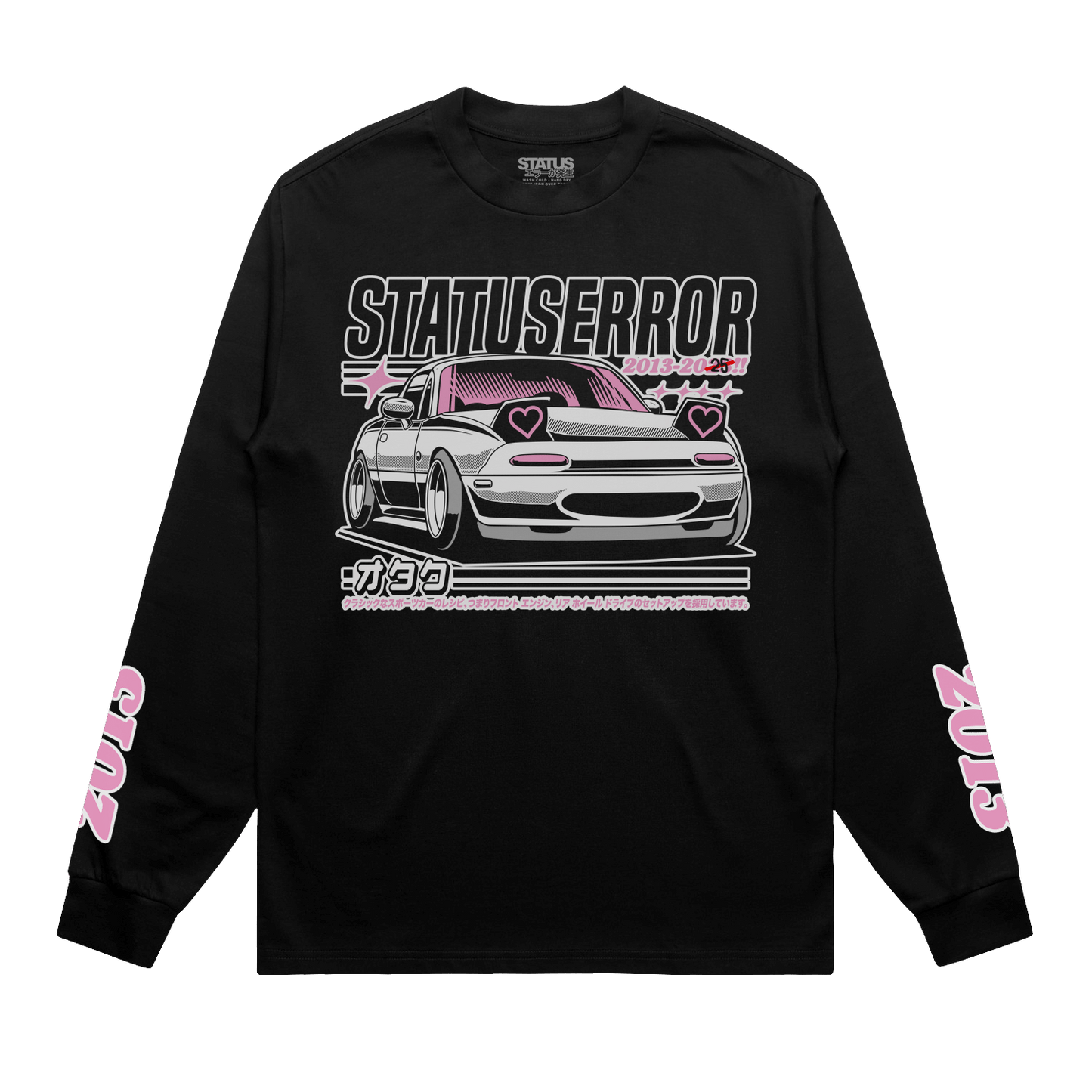 Status Error Pop Love Long Sleeve T-Shirt (Black Edition)