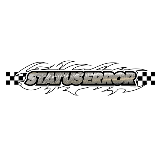 Status Error Tribal Logo Silver Leaf Sticker