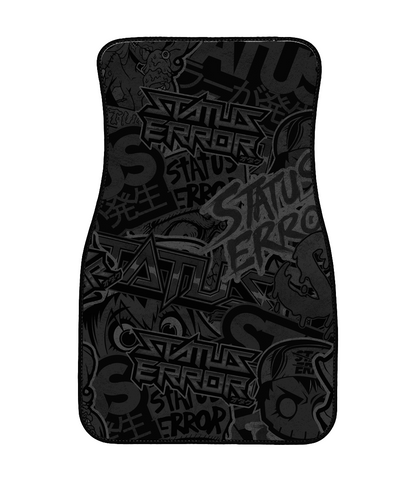 Sticker Bomb Grey Scale Universal Floor Mats (MTO)