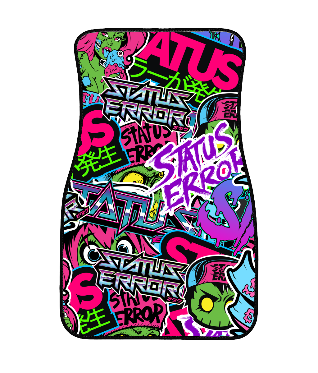 Sticker Bomb Coloured Universal Floor Mats (MTO)