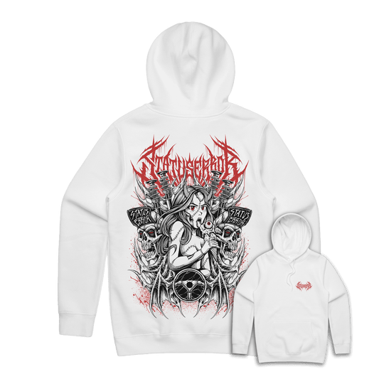 Status Error I Scream Queen Hooded Sweater (Snow)