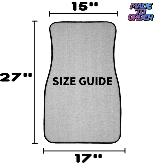 Tribal Black Universal Floor Mats (MTO)