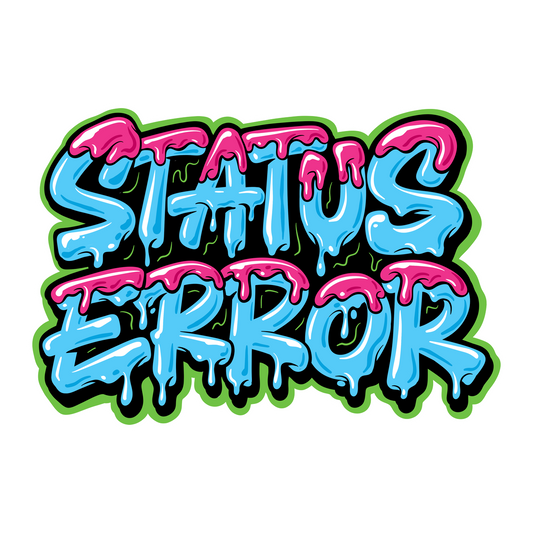 Status Error Slime Logo Sticker