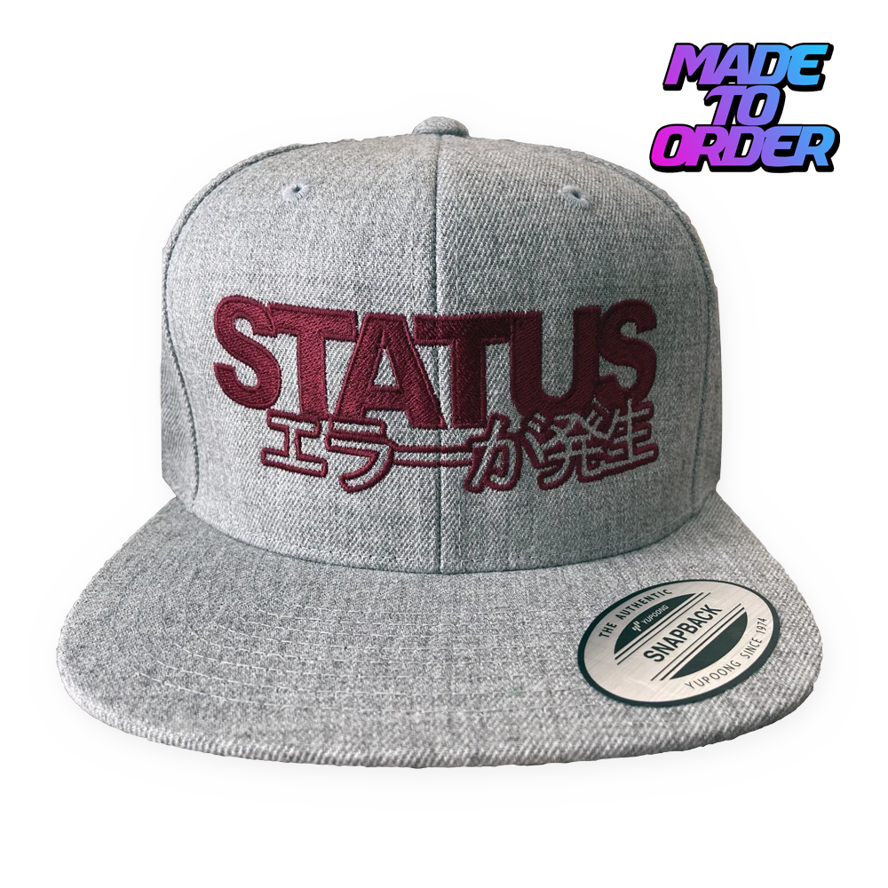 Status Error Classic Logo Snapback Grey (MTO)