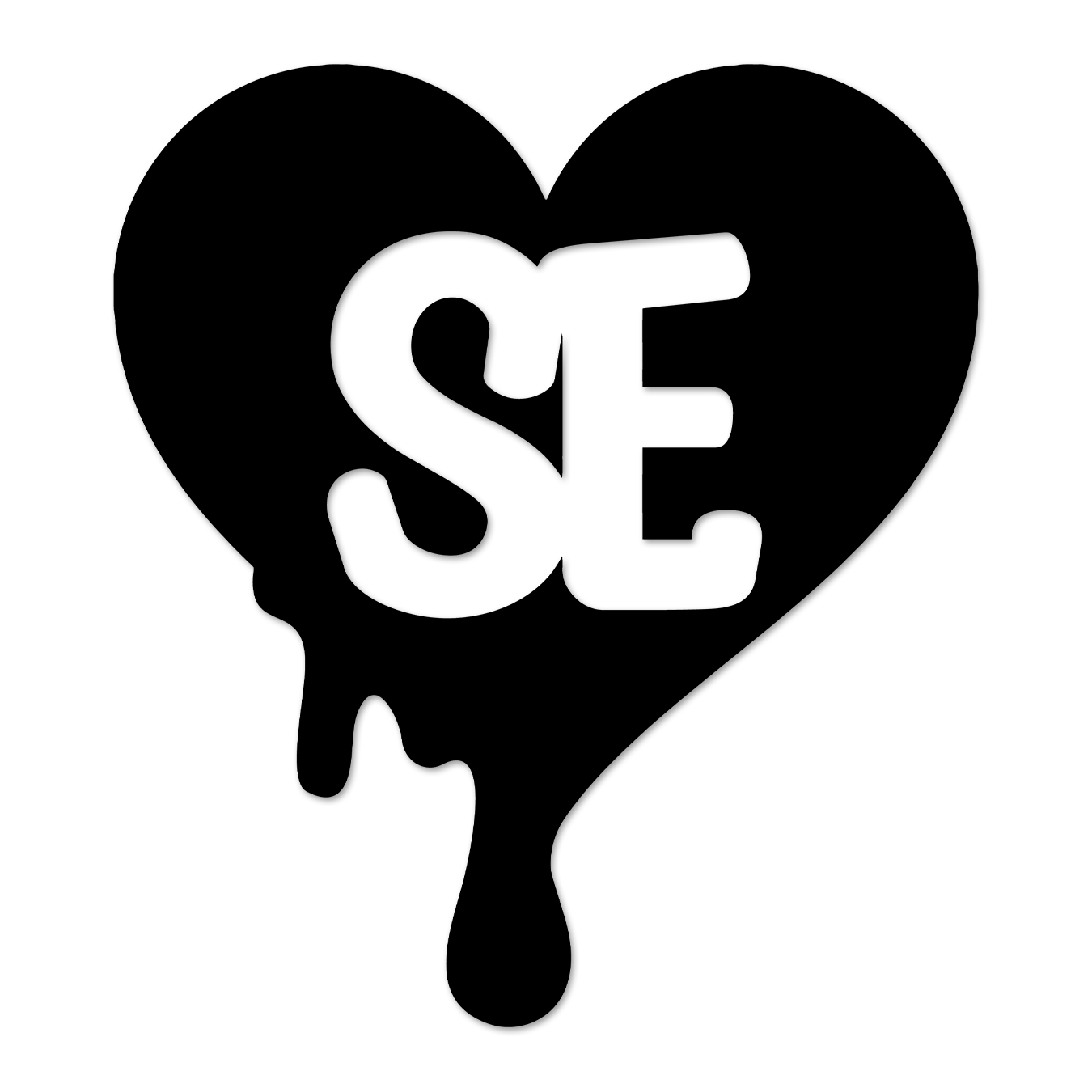 Status Error Heart Drip Logo Sticker