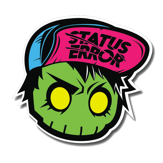 Status Error New Skull Sticker