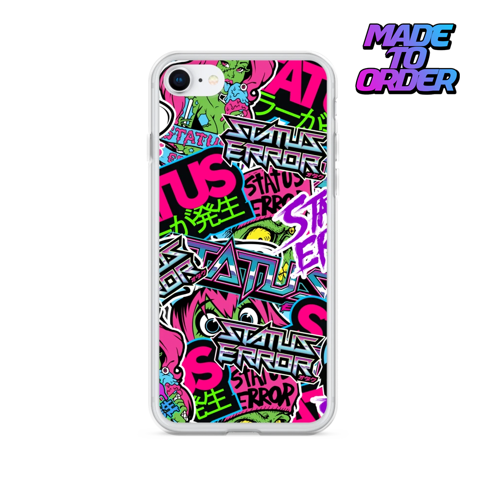 Status Error Sticker Bomb iPhone Case (MTO)